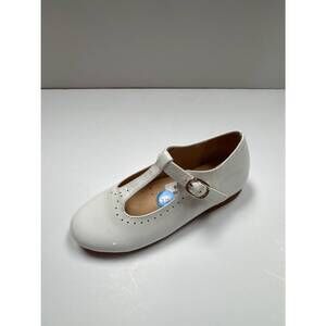 NEW 1936 girl's elizabeth t-strap dressy buckle shoes in ivory leather